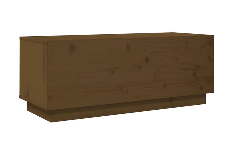 Tv-bänk honungsbrun 90x35x35 cm massiv furu - Brun - Möbler - Tv möbel & mediamöbel - TV bänk & mediabänk