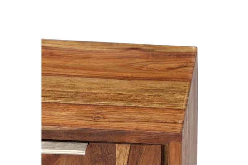 TV-bänk i massivt sheshamträ med honingsfinish 118x30x40 cm - Brun - Möbler - Tv möbel & mediamöbel - TV bänk & mediabänk