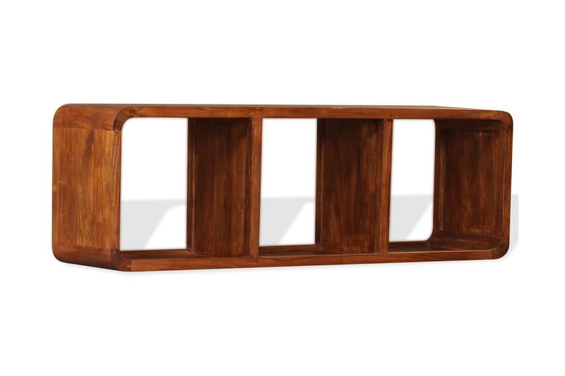 TV-bänk i massivt trä med sheesham-ytbehandling 120x30x40 cm - Brun - TV bänk & mediabänk
