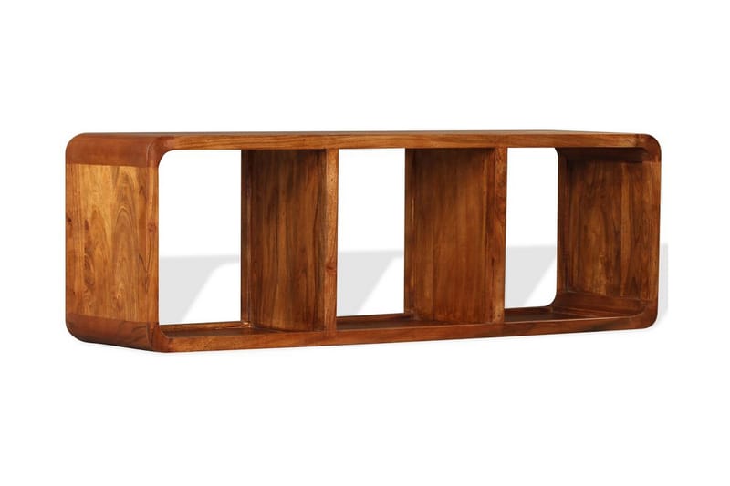 TV-bänk i massivt trä med sheesham-ytbehandling 120x30x40 cm - Brun - TV bänk & mediabänk