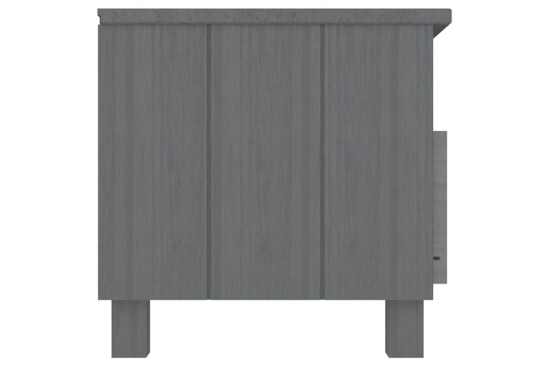TV-bänk mörkgrå 106x40x40 cm massiv furu - Grå - Möbler - Tv möbel & mediamöbel - TV bänk & mediabänk