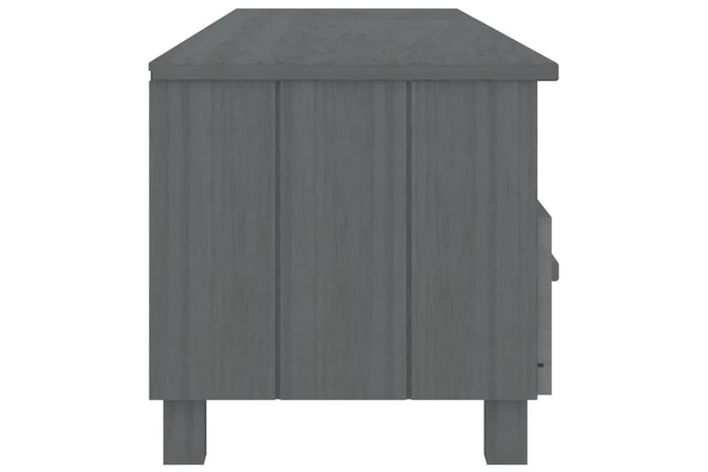 TV-bänk mörkgrå 158x40x40 cm massiv furu - Grå - Möbler - Tv möbel & mediamöbel - TV bänk & mediabänk