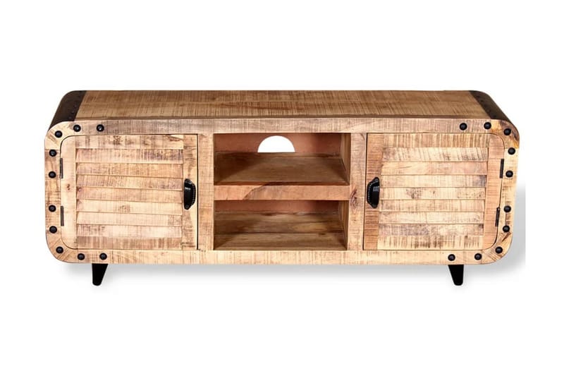TV-bänk mangoträ 120x30x50 cm - Brun - Möbler - Tv möbel & mediamöbel - TV bänk & mediabänk