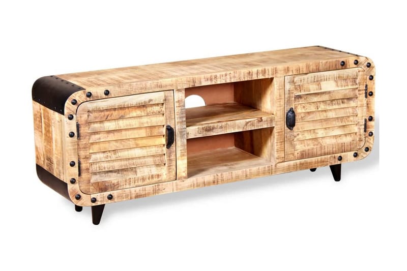 TV-bänk mangoträ 120x30x50 cm - Brun - Möbler - Tv möbel & mediamöbel - TV bänk & mediabänk