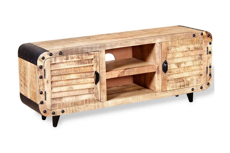 TV-bänk mangoträ 120x30x50 cm - Brun - Möbler - Tv möbel & mediamöbel - TV bänk & mediabänk