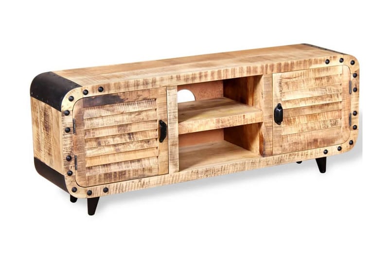 TV-bänk mangoträ 120x30x50 cm - Brun - Möbler - Tv möbel & mediamöbel - TV bänk & mediabänk