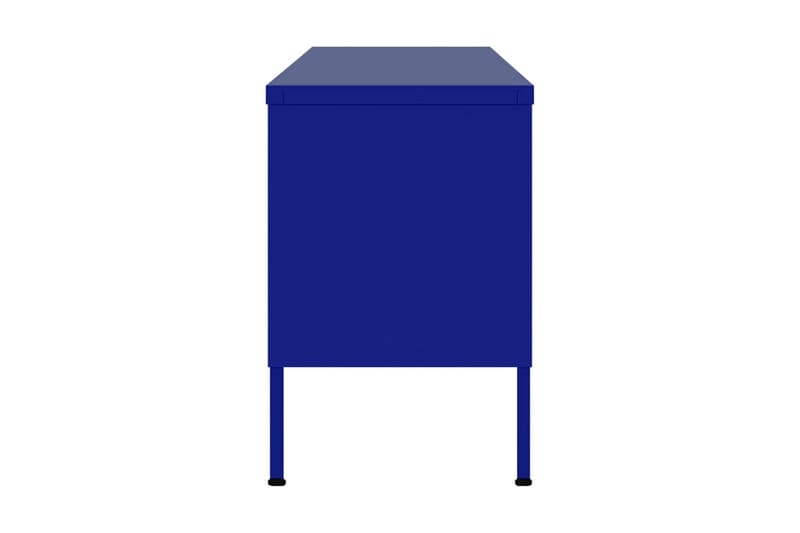 Tv-bänk marinblå 105x35x50 cm stål - Blå - Möbler - Tv möbel & mediamöbel - TV bänk & mediabänk
