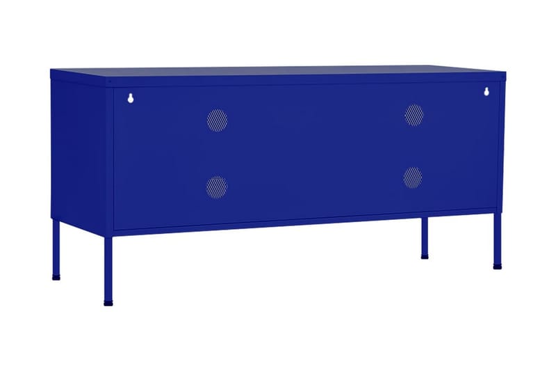Tv-bänk marinblå 105x35x50 cm stål - Blå - Möbler - Tv möbel & mediamöbel - TV bänk & mediabänk
