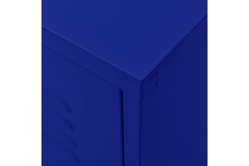 Tv-bänk marinblå 105x35x50 cm stål - Blå - Möbler - Tv möbel & mediamöbel - TV bänk & mediabänk