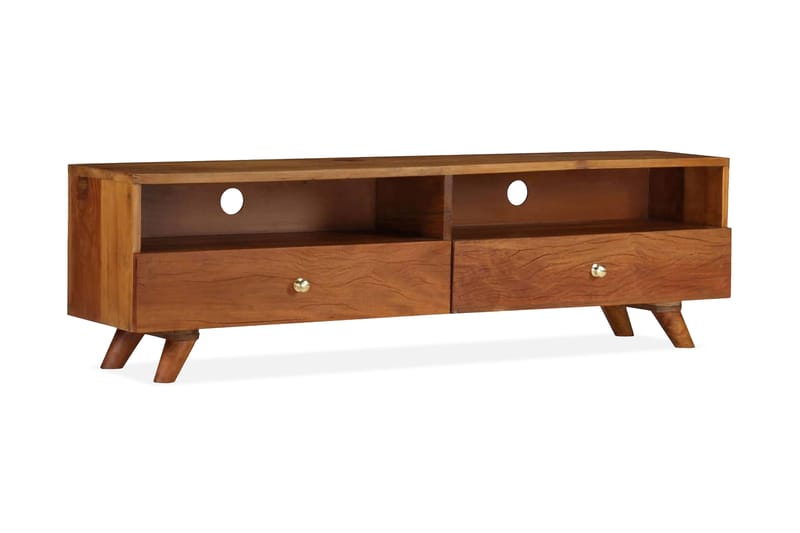 TV-bänk massivt återvunnet trä 140x30x40 cm - Brun - Möbler - Tv möbel & mediamöbel - TV bänk & mediabänk