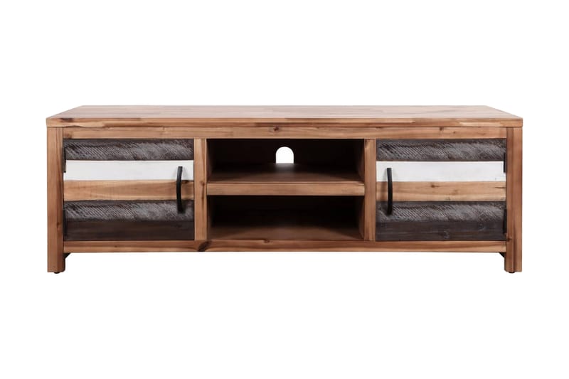 TV-bänk massivt akaciaträ 120x35x40 cm - Brun - Möbler - Tv möbel & mediamöbel - TV bänk & mediabänk