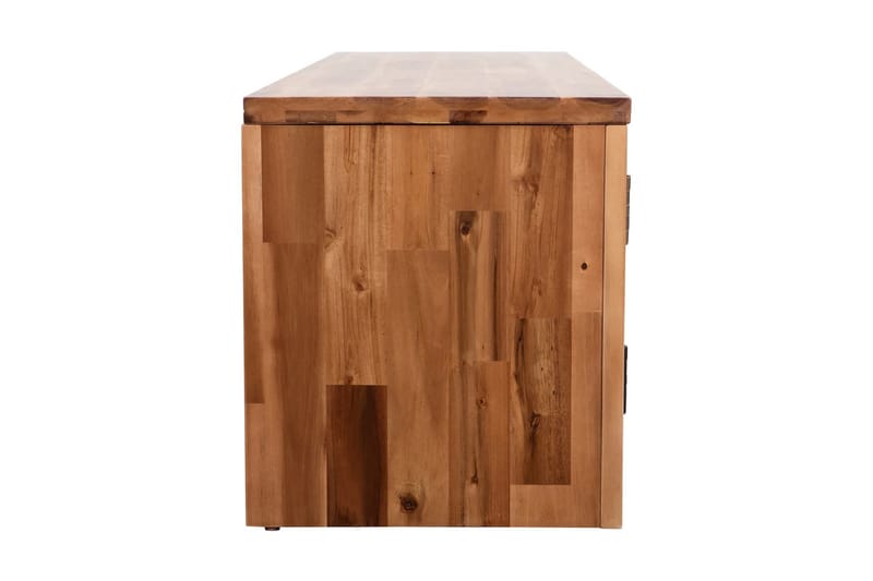 TV-bänk massivt akaciaträ 120x35x40 cm - Brun - Möbler - Tv möbel & mediamöbel - TV bänk & mediabänk