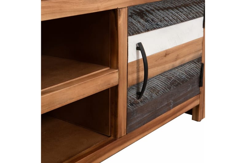 TV-bänk massivt akaciaträ 120x35x40 cm - Brun - Möbler - Tv möbel & mediamöbel - TV bänk & mediabänk