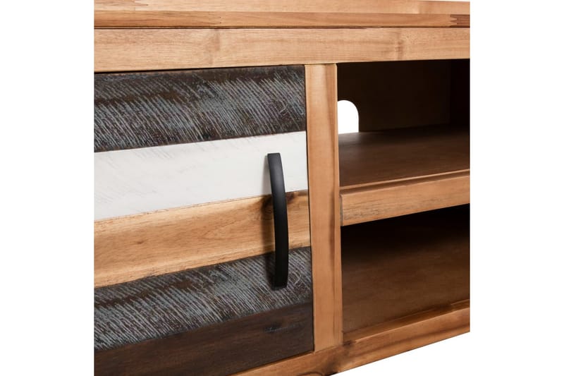 TV-bänk massivt akaciaträ 120x35x40 cm - Brun - Möbler - Tv möbel & mediamöbel - TV bänk & mediabänk