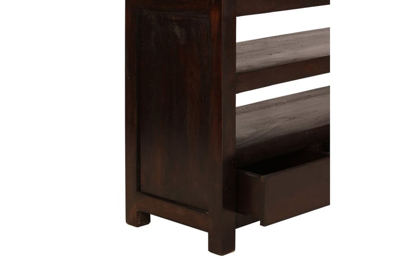 TV-bänk massivt akaciaträ 90x30x55 cm mörkbrun - Brun - Möbler - Tv möbel & mediamöbel - TV bänk & mediabänk