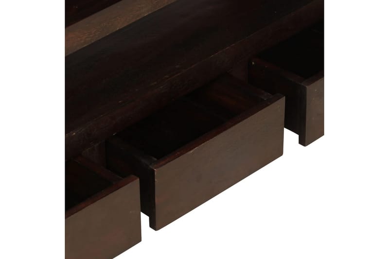 TV-bänk massivt akaciaträ 90x30x55 cm mörkbrun - Brun - Möbler - Tv möbel & mediamöbel - TV bänk & mediabänk