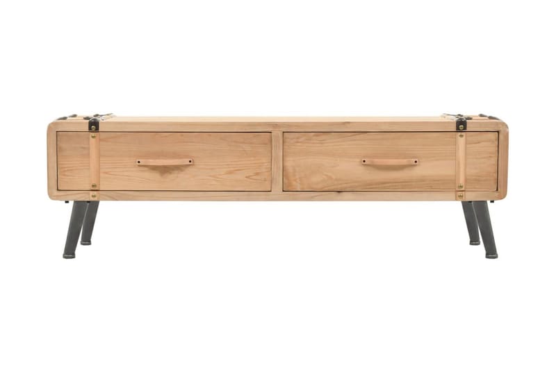 TV-bänk massivt granträ 120x33x35 cm - Brun - Möbler - Tv möbel & mediamöbel - TV bänk & mediabänk