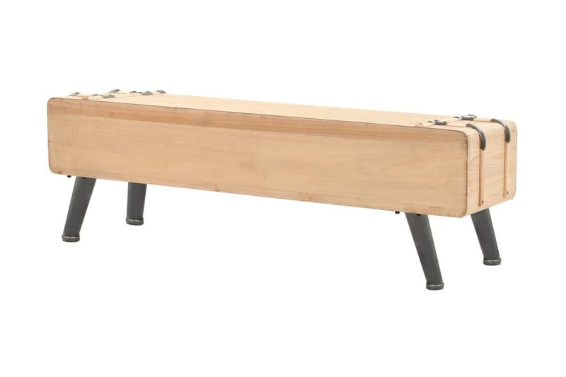 TV-bänk massivt granträ 120x33x35 cm - Brun - Möbler - Tv möbel & mediamöbel - TV bänk & mediabänk
