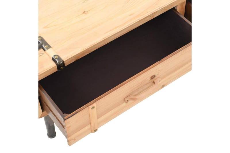 TV-bänk massivt granträ 120x33x35 cm - Brun - Möbler - Tv möbel & mediamöbel - TV bänk & mediabänk