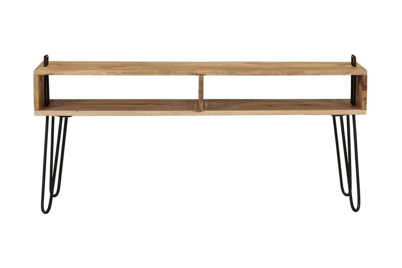 TV-bänk massivt mangoträ 110x35x45 cm - Brun - Möbler - Tv möbel & mediamöbel - TV bänk & mediabänk