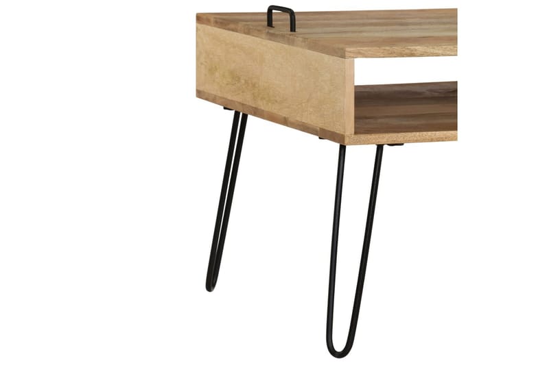 TV-bänk massivt mangoträ 110x35x45 cm - Brun - Möbler - Tv möbel & mediamöbel - TV bänk & mediabänk