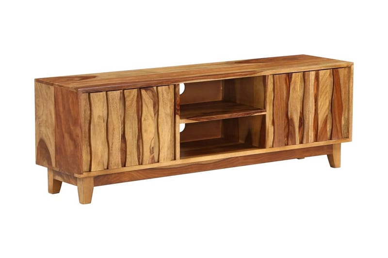 TV-bänk massivt sheshamträ 118x30x40 cm - Brun - Möbler - Tv möbel & mediamöbel - TV bänk & mediabänk