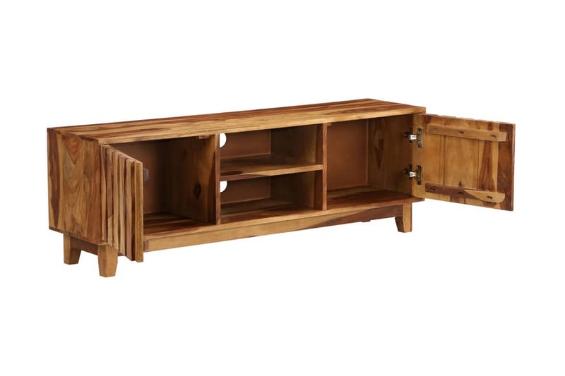 TV-bänk massivt sheshamträ 118x30x40 cm - Brun - Möbler - Tv möbel & mediamöbel - TV bänk & mediabänk