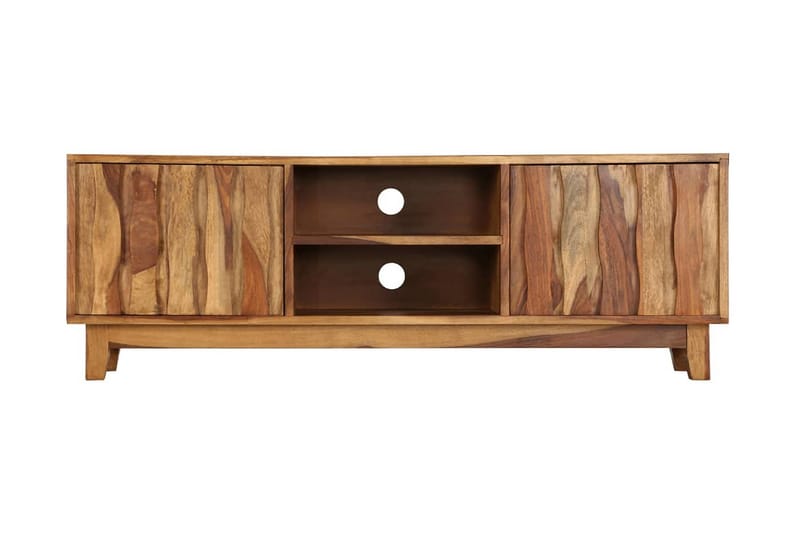 TV-bänk massivt sheshamträ 118x30x40 cm - Brun - Möbler - Tv möbel & mediamöbel - TV bänk & mediabänk
