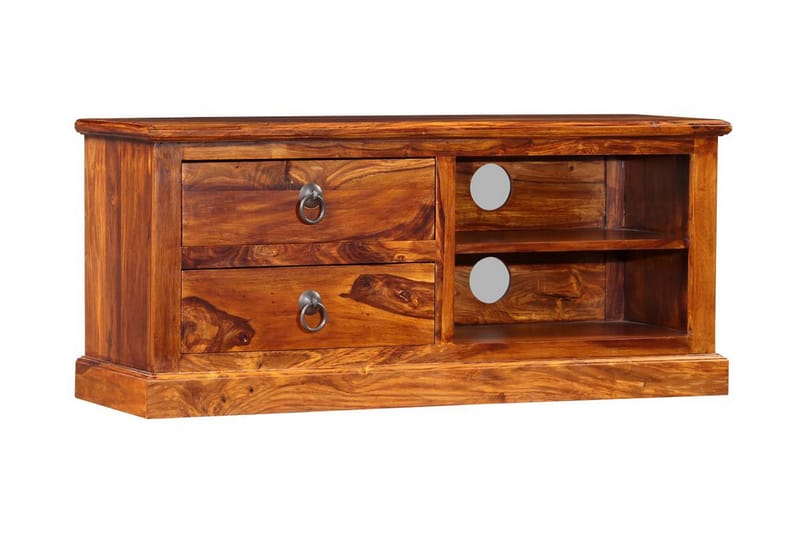 TV-bänk massivt sheshamträ 90x30x40 cm - Brun - Möbler - Tv möbel & mediamöbel - TV bänk & mediabänk