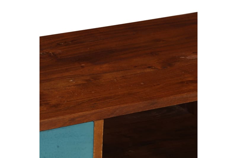 TV-bänk med 3 lådor 110x35x50 cm massivt återvunnet akaciatr - Flerfärgad - Möbler - Tv möbel & mediamöbel - TV bänk & mediabänk