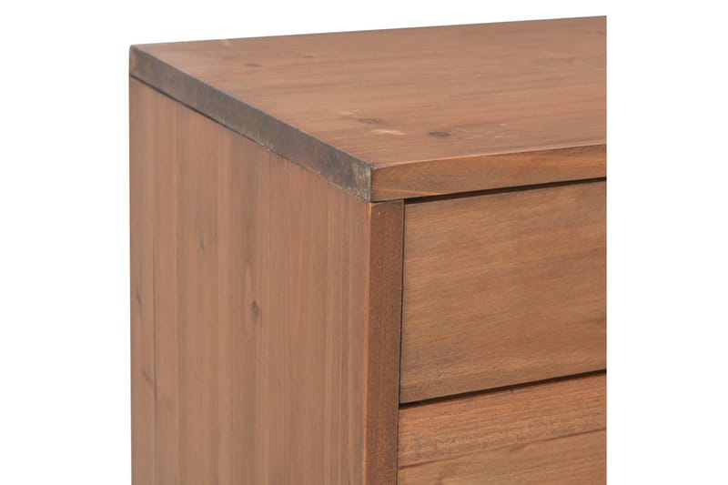 TV-bänk med 4 lådor 120x30x40 cm massivt granträ - Brun - Möbler - Tv möbel & mediamöbel - TV bänk & mediabänk