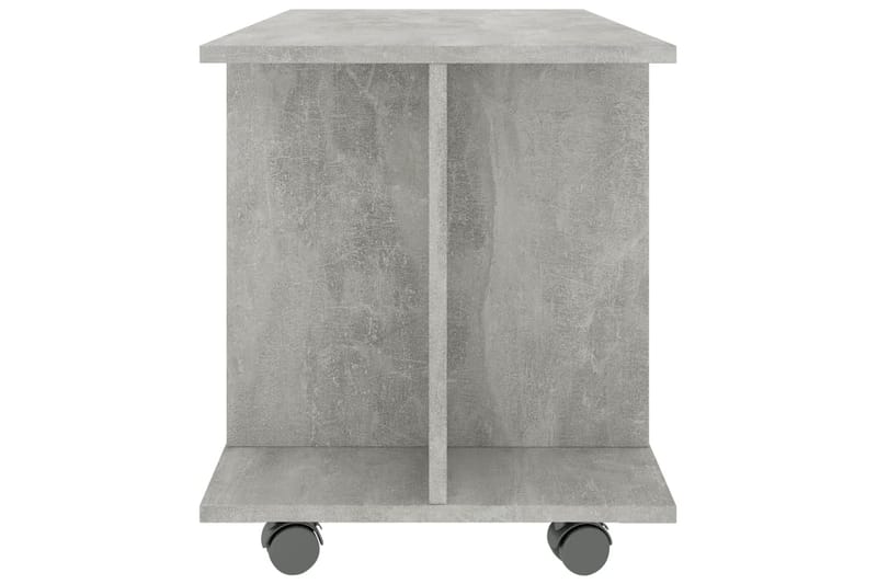 TV-bänk med hjul betonggrå 80x40x40 cm spånskiva - Betonggrå - Möbler - Tv möbel & mediamöbel - TV bänk & mediabänk