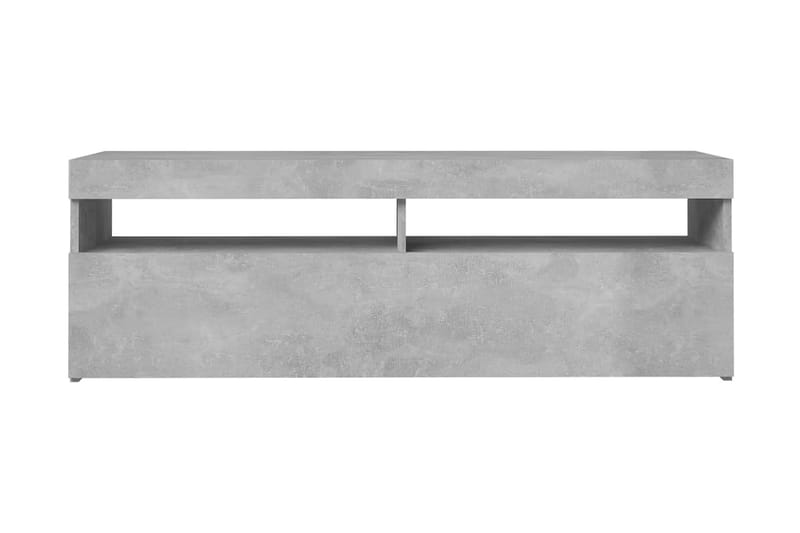TV-bänk med LED-belysning betonggrå 120x35x40 cm - Grå - Möbler - Tv möbel & mediamöbel - TV bänk & mediabänk