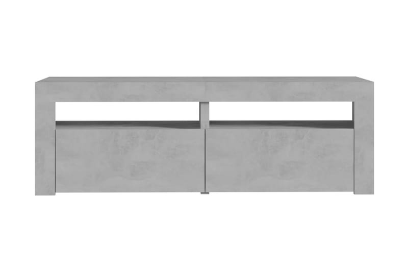 TV-bänk med LED-belysning betonggrå 120x35x40 cm - Grå - Möbler - Tv möbel & mediamöbel - TV bänk & mediabänk