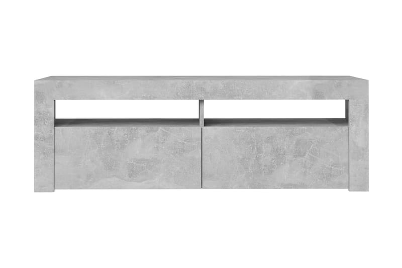 TV-bänk med LED-belysning betonggrå 120x35x40 cm - Grå - Möbler - Tv möbel & mediamöbel - TV bänk & mediabänk