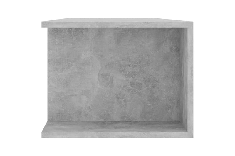 TV-bänk med LED-belysning betonggrå 135x39x30 cm - Grå - Möbler - Tv möbel & mediamöbel - TV bänk & mediabänk