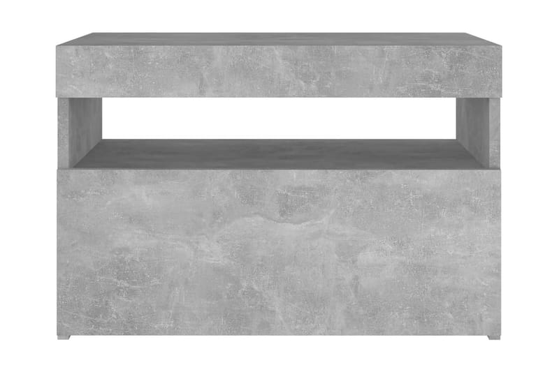 TV-bänk med LED-belysning betonggrå 60x35x40 cm - Grå - Möbler - Tv möbel & mediamöbel - TV bänk & mediabänk