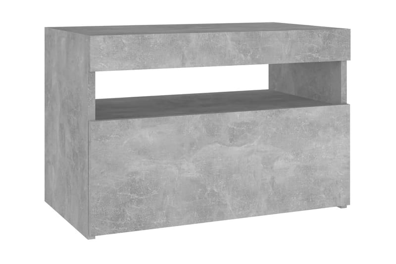 TV-bänk med LED-belysning betonggrå 60x35x40 cm - Grå - Möbler - Tv möbel & mediamöbel - TV bänk & mediabänk