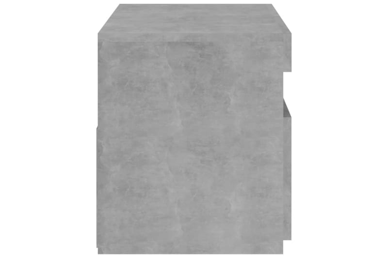 Tv-bänk med LED-belysning betonggrå 75x35x40 cm - Grå - Möbler - Tv möbel & mediamöbel - TV bänk & mediabänk