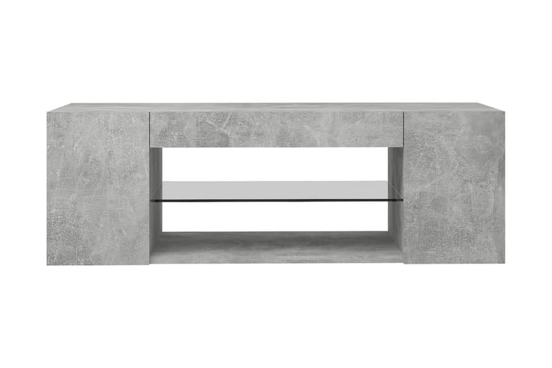 TV-bänk med LED-belysning betonggrå 90x39x30 cm - Grå - Möbler - Tv möbel & mediamöbel - TV bänk & mediabänk