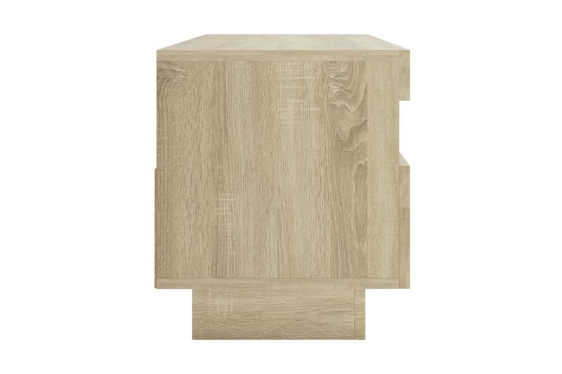 TV-bänk med LED-belysning sonoma-ek 100x35x40 cm - Brun - Möbler - Tv möbel & mediamöbel - TV bänk & mediabänk