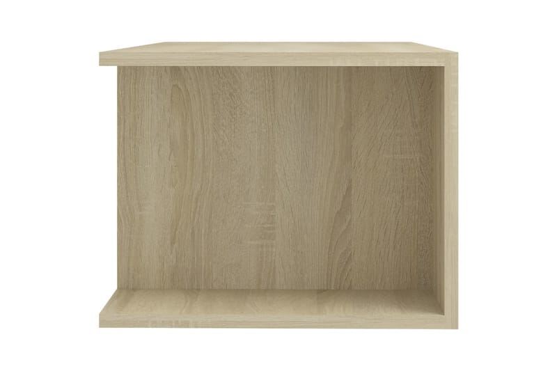 TV-bänk med LED-belysning sonoma-ek 90x39x30 cm - Brun - Möbler - Tv möbel & mediamöbel - TV bänk & mediabänk