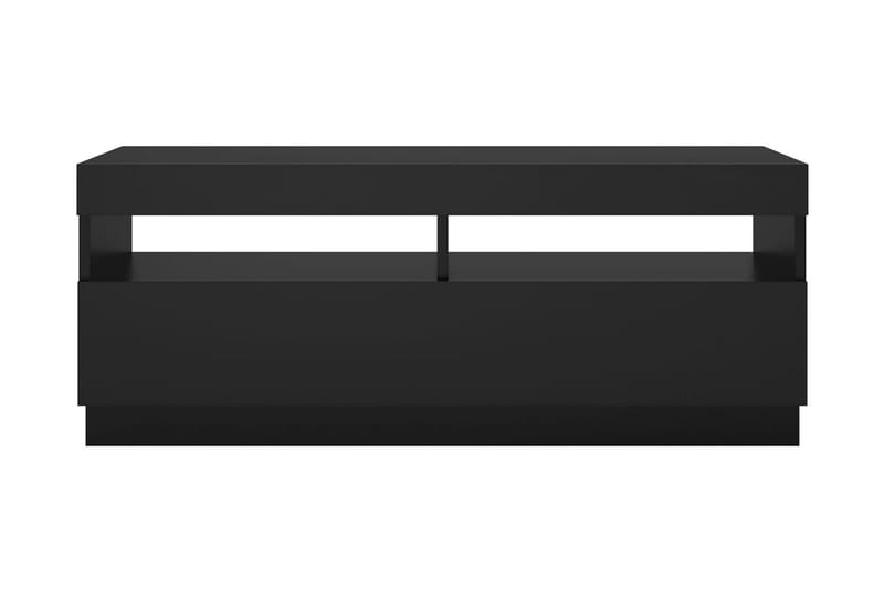 TV-bänk med LED-belysning svart 100x35x40 cm - Svart - Möbler - Tv möbel & mediamöbel - TV bänk & mediabänk