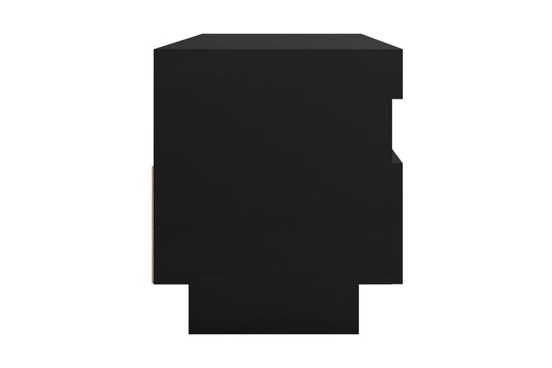 TV-bänk med LED-belysning svart 100x35x40 cm - Svart - Möbler - Tv möbel & mediamöbel - TV bänk & mediabänk