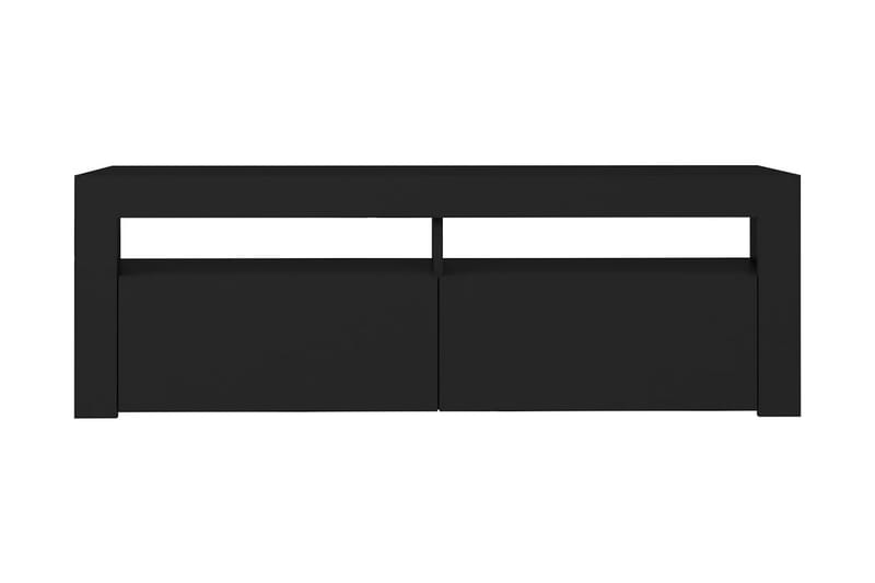 TV-bänk med LED-belysning svart 120x35x40 cm - Svart - Möbler - Tv möbel & mediamöbel - TV bänk & mediabänk