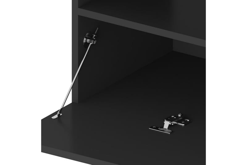 Tv-bänk med LED-belysning svart 75x35x40 cm - Svart - Möbler - Tv möbel & mediamöbel - TV bänk & mediabänk