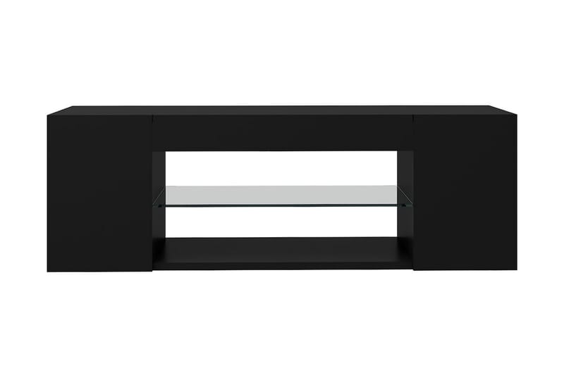 TV-bänk med LED-belysning svart 90x39x30 cm - Svart - Möbler - Tv möbel & mediamöbel - TV bänk & mediabänk
