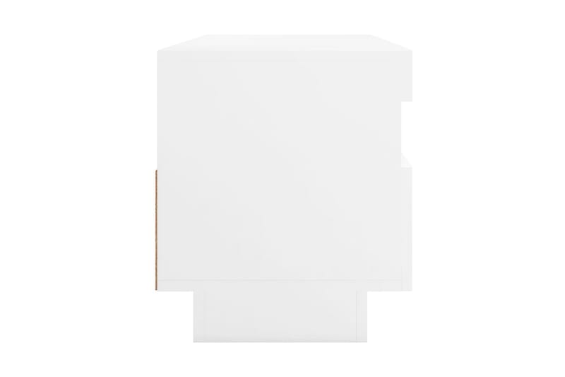 TV-bänk med LED-belysning vit 100x35x40 cm - Vit - Möbler - Tv möbel & mediamöbel - TV bänk & mediabänk