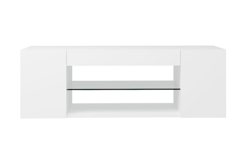 TV-bänk med LED-belysning vit 90x39x30 cm - Vit - Möbler - Tv möbel & mediamöbel - TV bänk & mediabänk