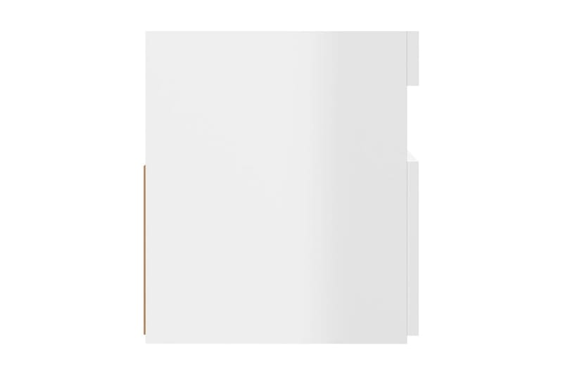 TV-bänk med LED-belysning vit högglans 120x35x40 cm - Vit - Möbler - Tv möbel & mediamöbel - TV bänk & mediabänk